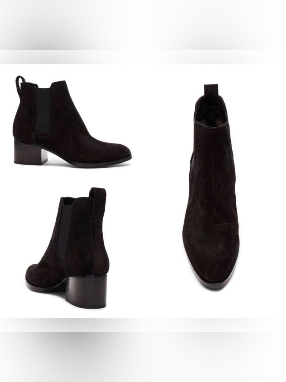 Rag & Bone Walker Boots In Black Suede